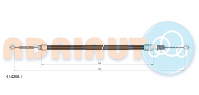 Cable Pull, parking brake ADRIAUTO 41.0209.1