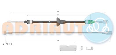 Cable Pull, parking brake ADRIAUTO 41.0212.2