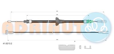 Cable Pull, parking brake ADRIAUTO 41.0213.2
