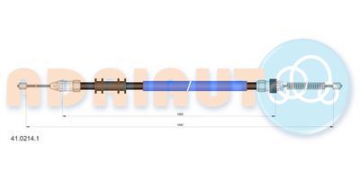 Cable Pull, parking brake ADRIAUTO 41.0214.1