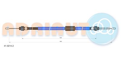 Cable Pull, parking brake ADRIAUTO 41.0214.2
