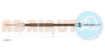 Cable Pull, parking brake ADRIAUTO 41.0217.1