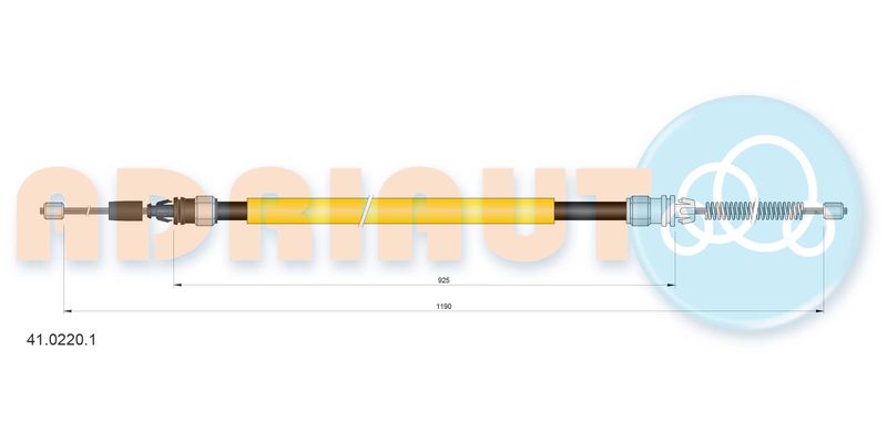 ADRIAUTO 41.0220.1 Cable Pull, parking brake