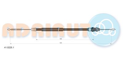 Cable Pull, parking brake ADRIAUTO 41.0225.1