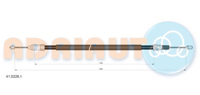 Cable Pull, parking brake ADRIAUTO 41.0229.1