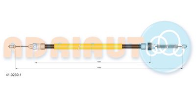 Cable Pull, parking brake ADRIAUTO 41.0230.1