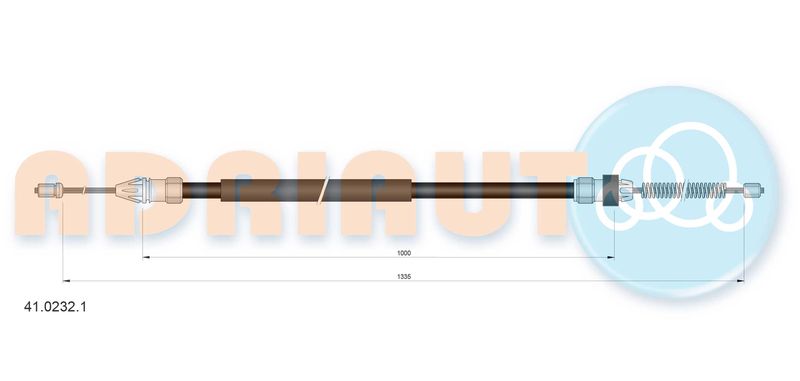 ADRIAUTO 41.0232.1 Cable Pull, parking brake