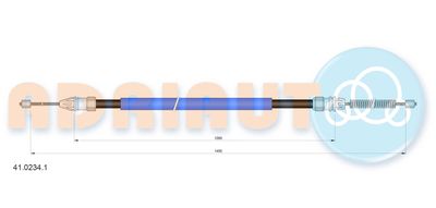 Cable Pull, parking brake ADRIAUTO 41.0234.1