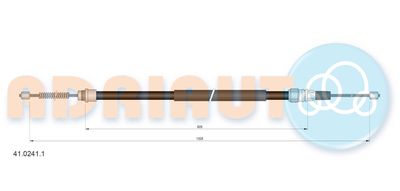 Cable Pull, parking brake ADRIAUTO 41.0241.1