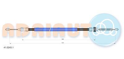 Cable Pull, parking brake ADRIAUTO 41.0243.1