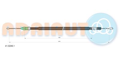 Cable Pull, parking brake ADRIAUTO 41.0246.1