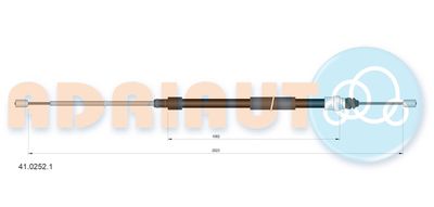 Cable Pull, parking brake ADRIAUTO 41.0252.1