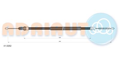 Cable Pull, parking brake ADRIAUTO 41.0252