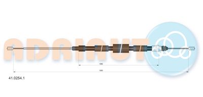Cable Pull, parking brake ADRIAUTO 41.0254.1