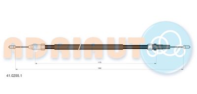 Cable Pull, parking brake ADRIAUTO 41.0255.1