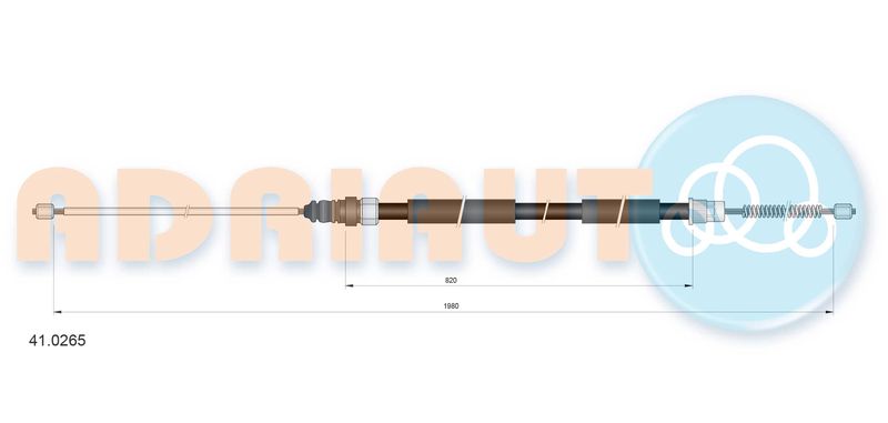 ADRIAUTO 41.0265 Cable Pull, parking brake