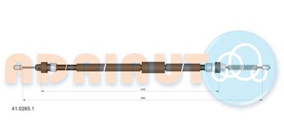 Cable Pull, parking brake ADRIAUTO 41.0265.1