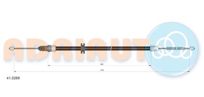 Cable Pull, parking brake ADRIAUTO 41.0269