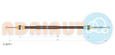 Cable Pull, parking brake ADRIAUTO 41.0270.1