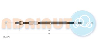 Cable Pull, parking brake ADRIAUTO 41.0275