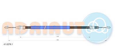 Cable Pull, parking brake ADRIAUTO 41.0276.1