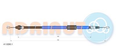 Cable Pull, parking brake ADRIAUTO 41.0290.1