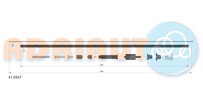 Accelerator Cable ADRIAUTO 41.0347