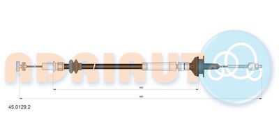 Cable Pull, clutch control ADRIAUTO 45.0129.2
