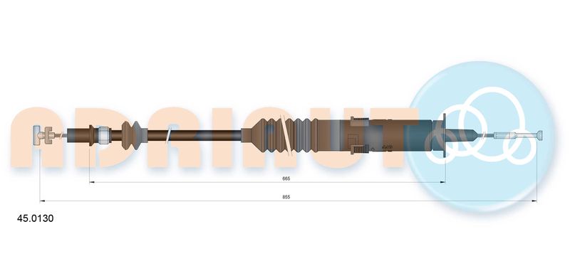 ADRIAUTO 45.0130 Cable Pull, clutch control