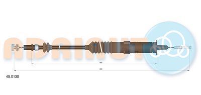 Cable Pull, clutch control ADRIAUTO 45.0130