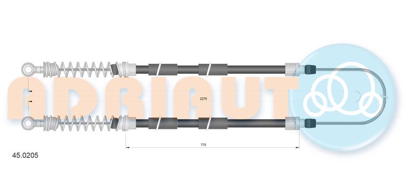 ADRIAUTO 45.0205 Cable Pull, parking brake