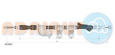 Cable Pull, parking brake ADRIAUTO 46.0204