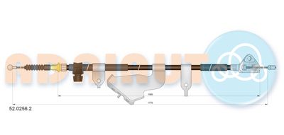 Cable Pull, parking brake ADRIAUTO 52.0256.2