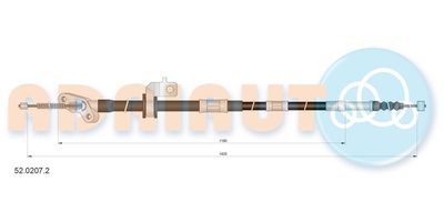 Cable Pull, parking brake ADRIAUTO 52.0207.2