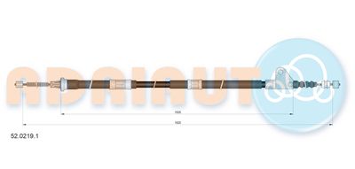 Cable Pull, parking brake ADRIAUTO 52.0219.1