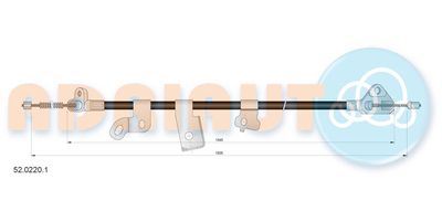 Cable Pull, parking brake ADRIAUTO 52.0220.1
