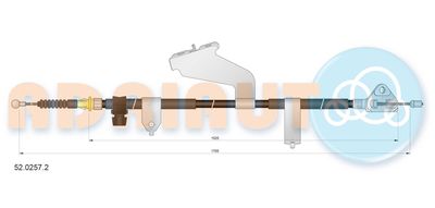 Cable Pull, parking brake ADRIAUTO 52.0257.2