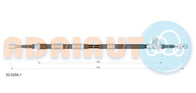 Cable Pull, parking brake ADRIAUTO 52.0258.1