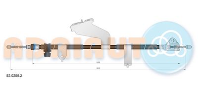 Cable Pull, parking brake ADRIAUTO 52.0259.2