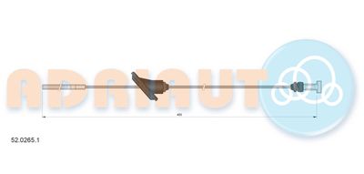 Cable Pull, parking brake ADRIAUTO 52.0265.1