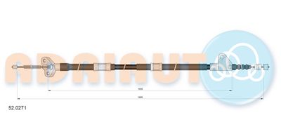 Cable Pull, parking brake ADRIAUTO 52.0271
