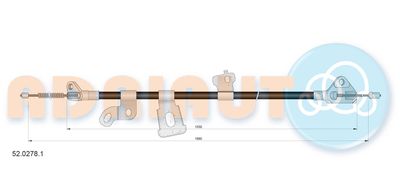 Cable Pull, parking brake ADRIAUTO 52.0278.1