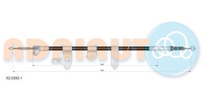 Cable Pull, parking brake ADRIAUTO 52.0292.1
