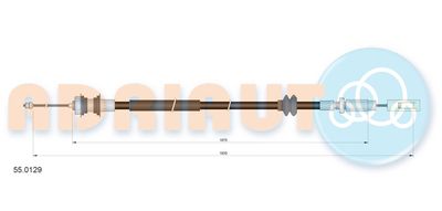 Cable Pull, clutch control ADRIAUTO 55.0129