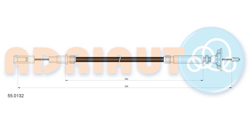 ADRIAUTO 55.0132 Cable Pull, clutch control