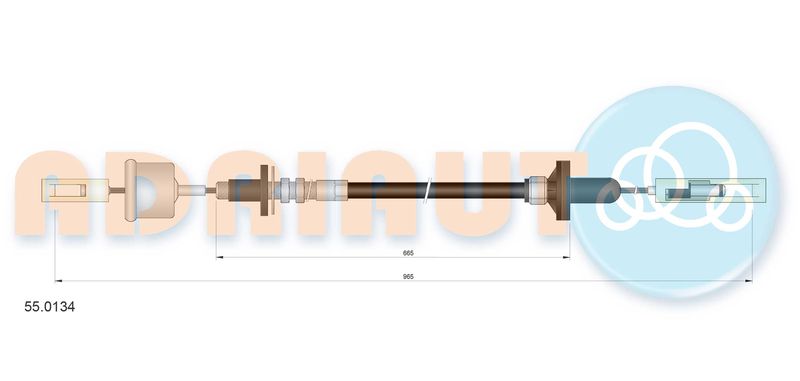 ADRIAUTO 55.0134 Cable Pull, clutch control