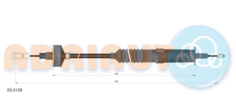 ADRIAUTO 55.0156 Cable Pull, clutch control