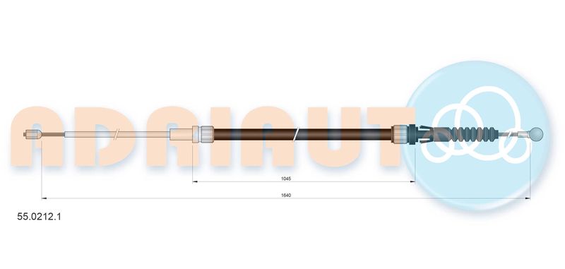 ADRIAUTO 55.0212.1 Cable Pull, parking brake