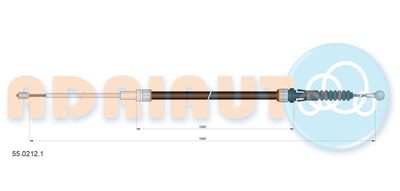 Cable Pull, parking brake ADRIAUTO 55.0212.1