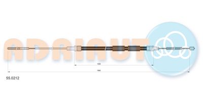 Cable Pull, parking brake ADRIAUTO 55.0212